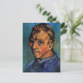 Vincent van Gogh Self Portrait zonder baard Briefkaart (Staand voorkant)