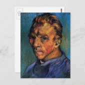 Vincent van Gogh Self Portrait zonder baard Briefkaart (Voorkant / Achterkant)