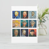 Vincent Van Gogh - Self Portraits Kaart (Staand voorkant)