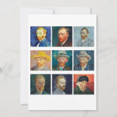Vincent Van Gogh - Self Portraits Kaart (Achterkant)