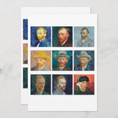 Vincent Van Gogh - Self Portraits Kaart (Voorkant / Achterkant)