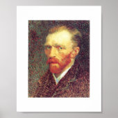 Vincent van Gogh - Self-portret 1887 Poster (Voorkant)