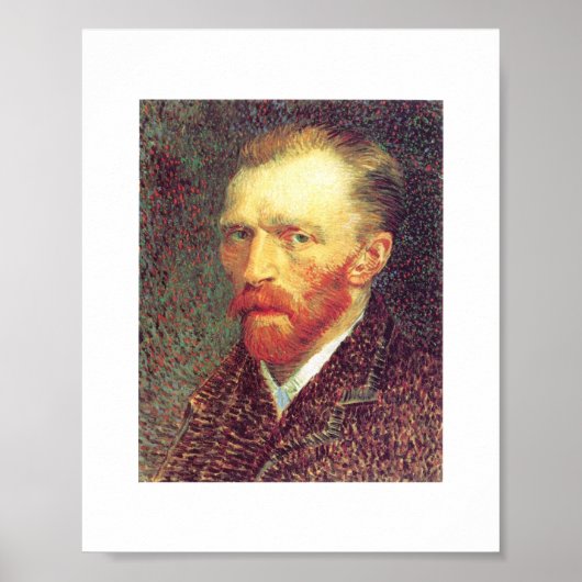 Vincent van Gogh - Self-portret 1887 Poster (Voorkant)