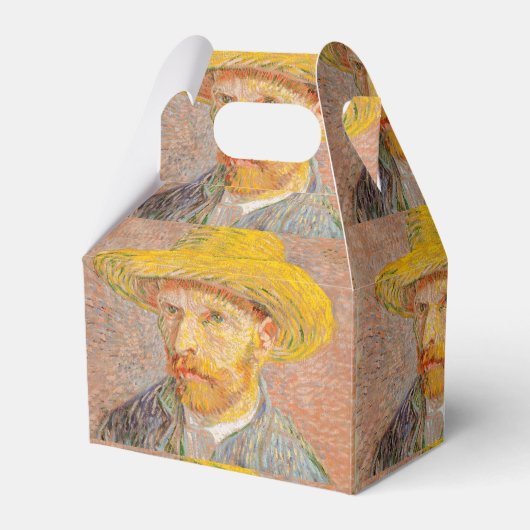 Vincent Van Gogh Self Portret impressionist verf Bedankdoosjes (Voorkant Zijde)