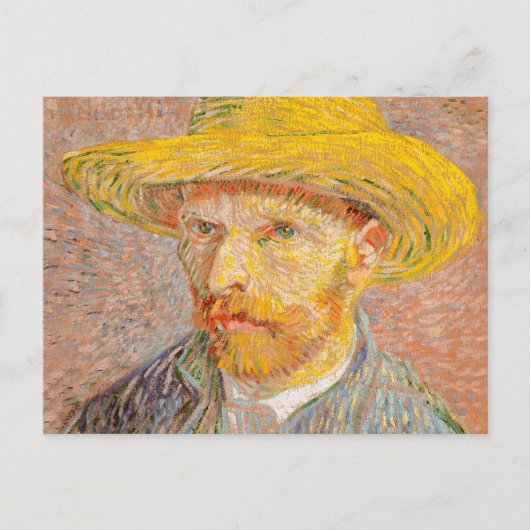 Vincent Van Gogh Self Portret impressionist verf Briefkaart (Voorkant)