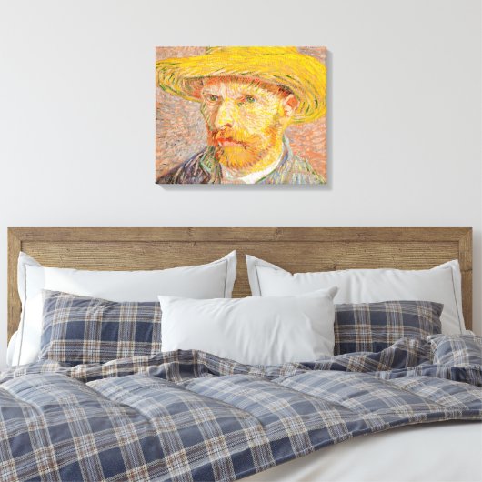 Vincent Van Gogh Self Portret impressionist verf Canvas Afdruk (Insitu (Slaapkamer))