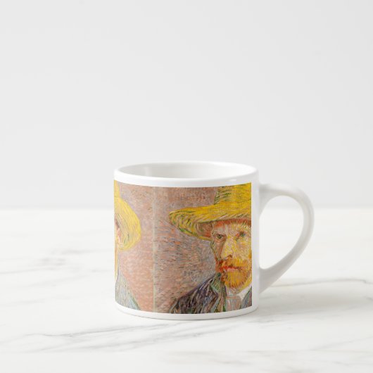 Vincent Van Gogh Self Portret impressionist verf Espresso Kop (Rechts)