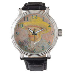 Vincent Van Gogh Self Portret impressionist verf Horloge