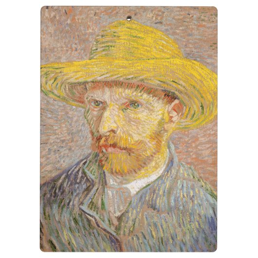 Vincent Van Gogh Self Portret impressionist verf Klembord (Achterkant)