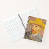 Vincent Van Gogh Self Portret impressionist verf Notitieboek (Binnen)