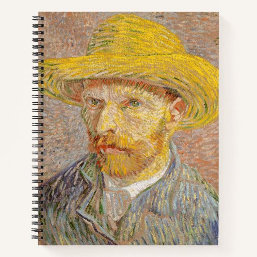 Vincent Van Gogh Self Portret impressionist verf Notitieboek (Voorkant)