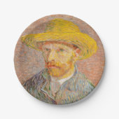 Vincent Van Gogh Self Portret impressionist verf Papieren Bordje (Voorkant)