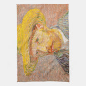 Vincent Van Gogh Self Portret impressionist verf Theedoek (Verticaal)