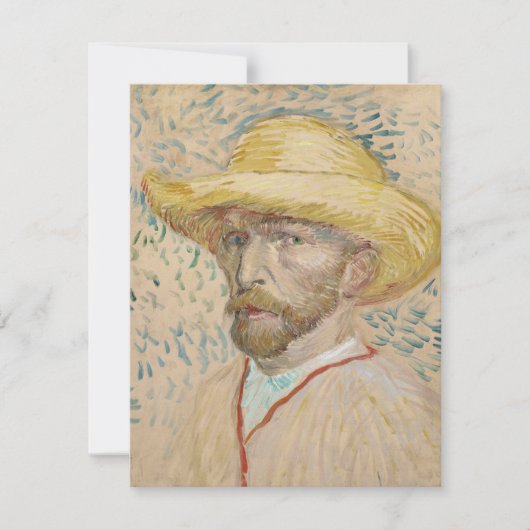 Vincent van Gogh, Self-portret Invitation Kaart (Voorkant)