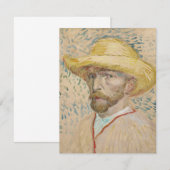 Vincent van Gogh, Self-portret Invitation Kaart (Voorkant / Achterkant)