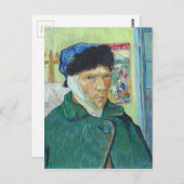 Vincent Van Gogh Self Portret met gebandgerde oren Briefkaart (Voorkant / Achterkant)