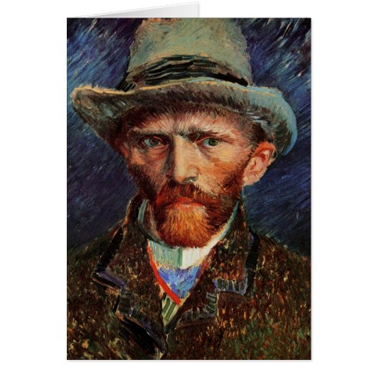 Vincent van Gogh Self Portret met grijs Pet (Voorkant)