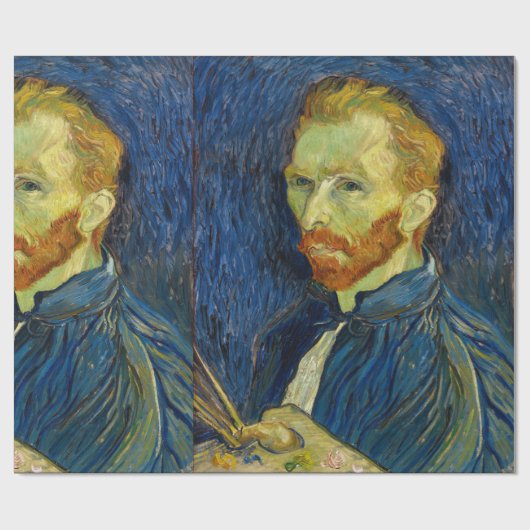 Vincent Van Gogh Self Portret met palet Cadeaupapier (Vlak)