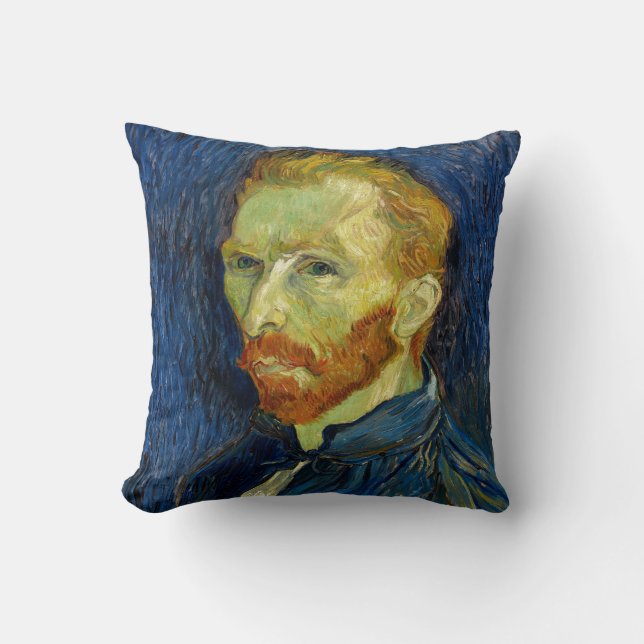 Vincent Van Gogh Self Portret met palet Kussen (Voorkant)