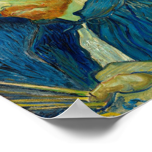 Vincent Van Gogh Self Portret met Palette Art Poster (Hoek)