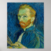 Vincent Van Gogh Self Portret met Palette Art Poster (Voorkant)
