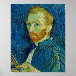 Vincent Van Gogh Self Portret met Palette Art Poster