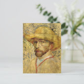Vincent van Gogh Self Portret met Pet Briefkaart (Staand voorkant)