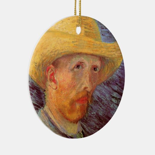 Vincent van Gogh Self Portret met Pet Keramisch Ornament (Rechts)