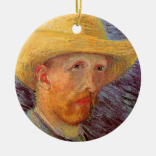 Vincent van Gogh Self Portret met Pet Keramisch Ornament