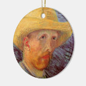 Vincent van Gogh Self Portret met Pet Keramisch Ornament (Links)