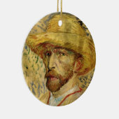 Vincent van Gogh Self Portret met Pet Keramisch Ornament (Rechts)
