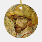 Vincent van Gogh Self Portret met Pet Keramisch Ornament (Voorkant)