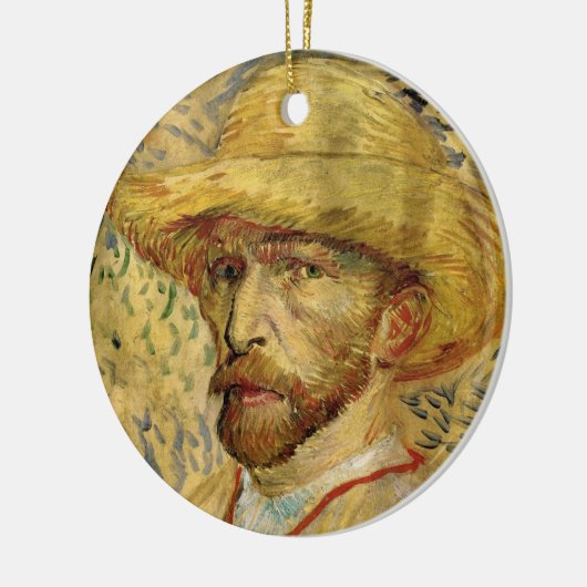 Vincent van Gogh Self Portret met Pet Keramisch Ornament (Links)