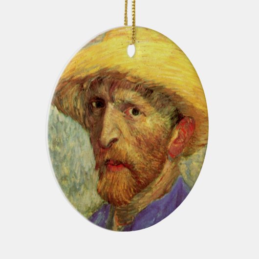 Vincent van Gogh Self Portret met Pet Keramisch Ornament (Rechts)