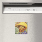 Vincent van Gogh Self Portret met Pet Magneet (Insitu (Vaatwasser))