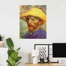 Vincent van Gogh Self Portret met Pet Poster