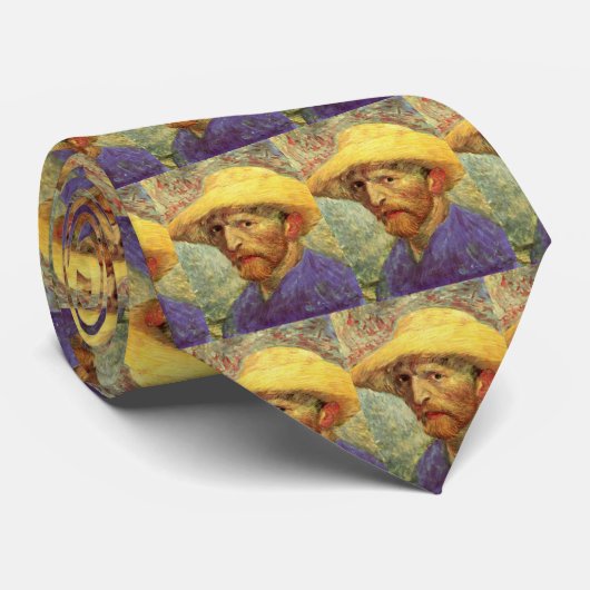 Vincent van Gogh Self Portret met Pet Stropdas (Opgerold)