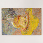 Vincent Van Gogh Self Portret met Strw Pet Art Legpuzzel (Horizontaal)