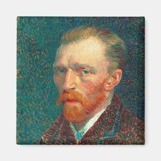 Vincent Van Gogh Self Portret met Suit Fine Art Magneet (Voorkant)