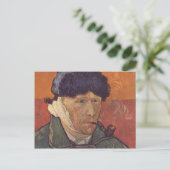 Vincent Van Gogh - Self Portret with Bandaged Ear Briefkaart (Staand voorkant)
