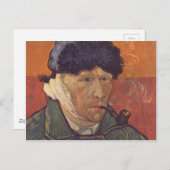 Vincent Van Gogh - Self Portret with Bandaged Ear Briefkaart (Voorkant / Achterkant)