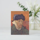 Vincent Van Gogh - Self Portret with Bandaged Ear Briefkaart (Staand voorkant)