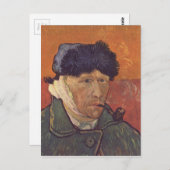 Vincent Van Gogh - Self Portret with Bandaged Ear Briefkaart (Voorkant / Achterkant)