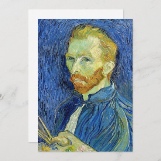 Vincent van Gogh - Self Portret with Palette Bedankkaart (Voorkant / Achterkant)