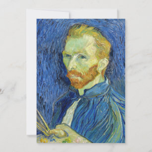 Vincent van Gogh - Self Portret with Palette Bedankkaart