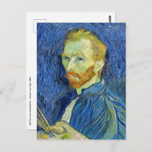 Vincent van Gogh - Self Portret with Palette Briefkaart