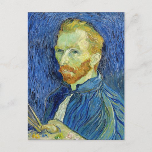 Vincent van Gogh - Self Portret with Palette Briefkaart (Voorkant)