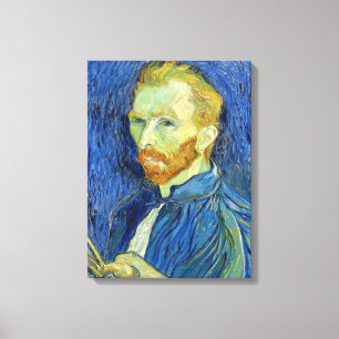 Vincent van Gogh - Self Portret with Palette Canvas Afdruk