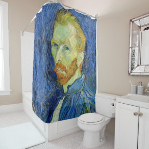 Vincent van Gogh - Self Portret with Palette Douchegordijn