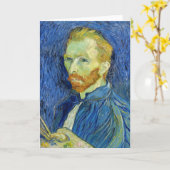 Vincent van Gogh - Self Portret with Palette Kaart (Gele Bloem)